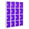 Adiroffice 12 in W, 12 in D, 72 in H, Steel ADI629-204-PUR-4PK - alternate 1